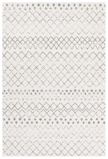 Aiyana White & Grey Tribal Rug